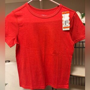 Cat & Jack girls tshirt red/orange color, brand new with tags size 8/10 Medium